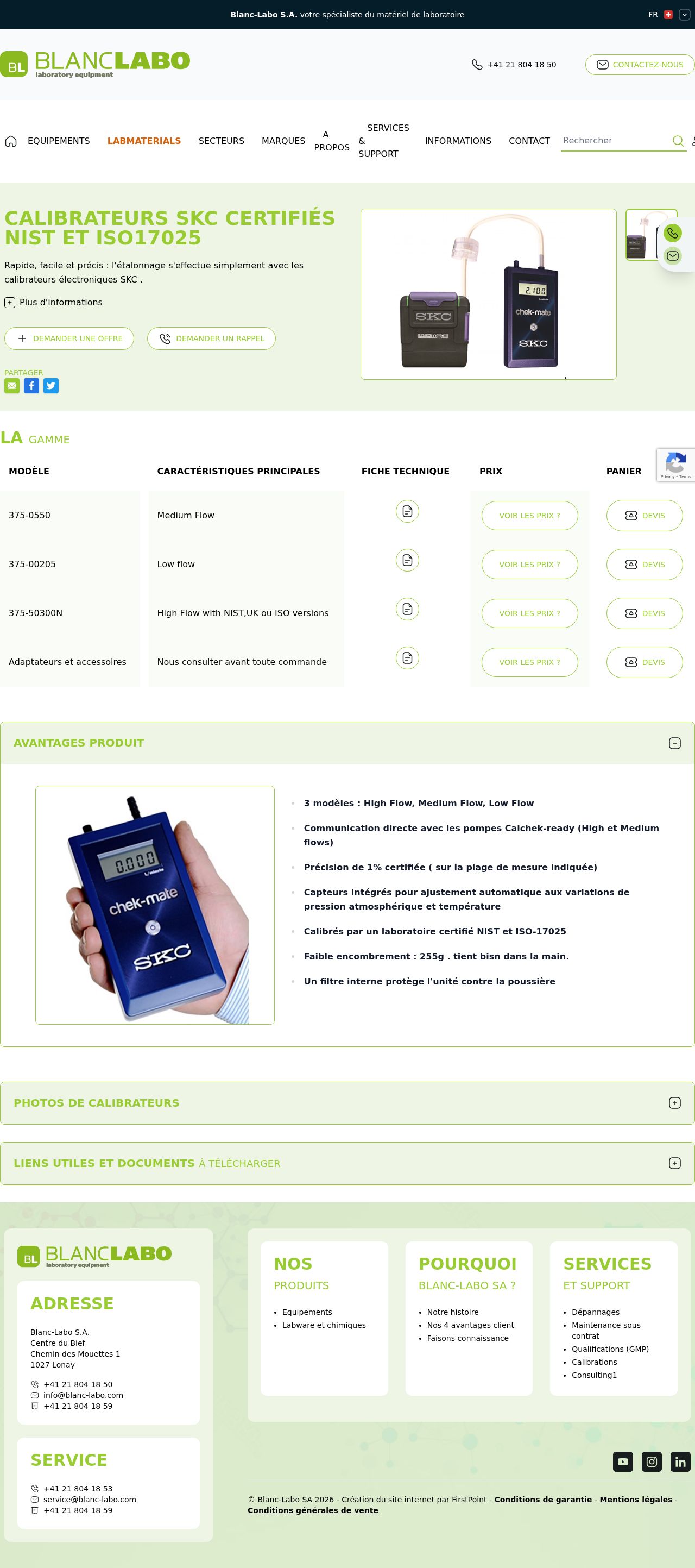 Page du site