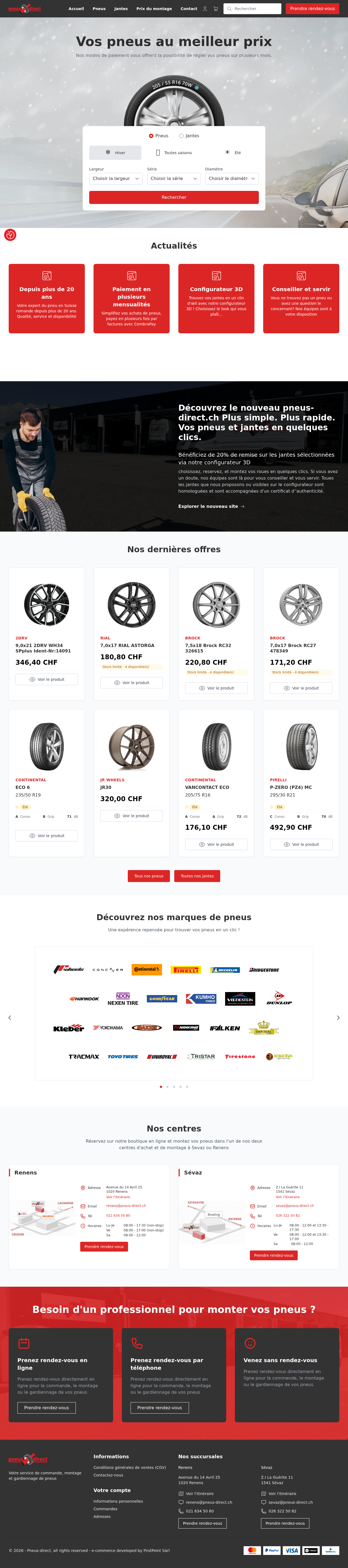 Page du site