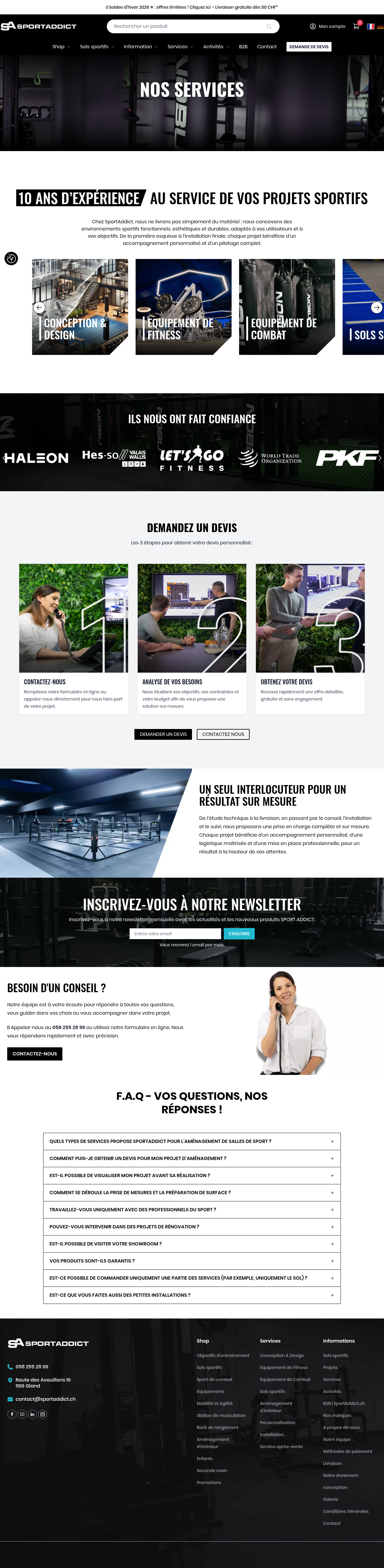 Page du site